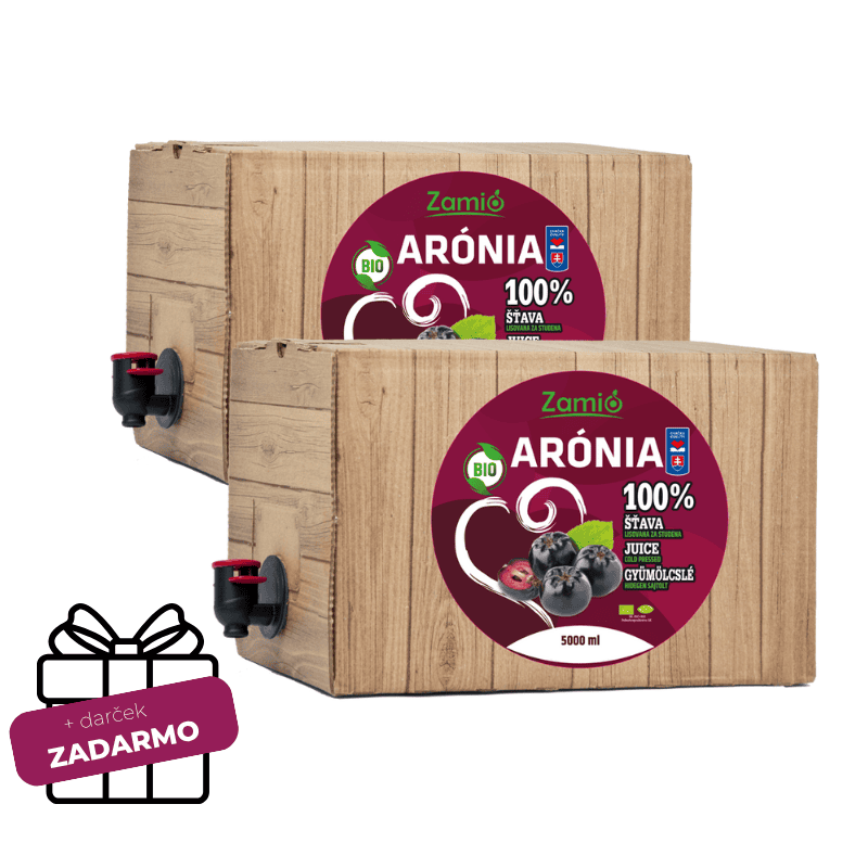 ZAMIO vyhodne balenie Aronia 2x5l + darček zadarmo podľa firemneho uvaženia