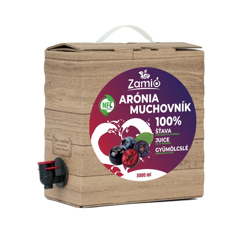 Zamio 100% šťava Arónia a Čučoriedka 3L