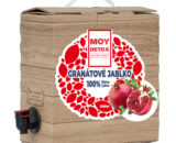 šťava granátové jablko krabička prírodnej farby na ovocné šťavy s výpustnym ventil Granatové Jablko MOY od ZAMIO