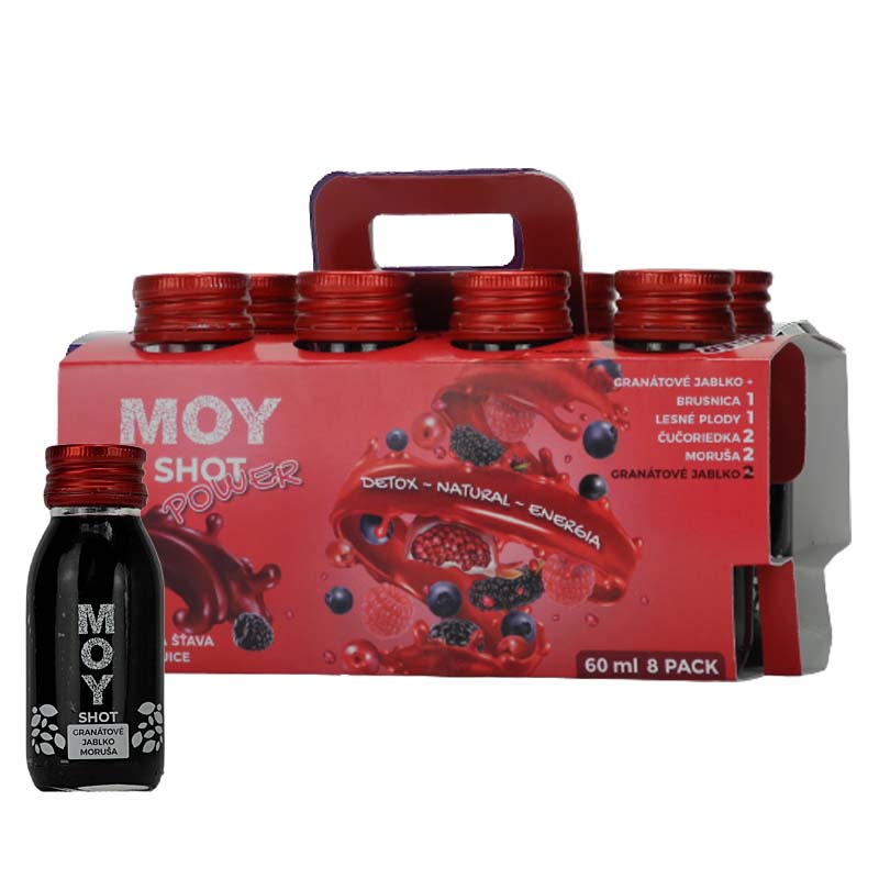 Imuno Shot Power MOY Shot Power darčekové balenie v malej v kusnej krabičke 8x shot 60ml