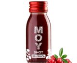 fľaša sklo SHOT 60ml objem plná ovocné šťavy prírodnej 100% šťavy od Slovenkého producenta ovocných štiav ZAMIO a MOY