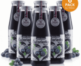 100= šťavy v skle čučoriedka od zamia 6ks 700ml šťava