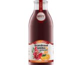 fľaša sklo 500ml objem plná ovocné šťavy prírodnej 100% šťavy od Slovenkého producenta ovocných štiav ZAMIO a MOY
