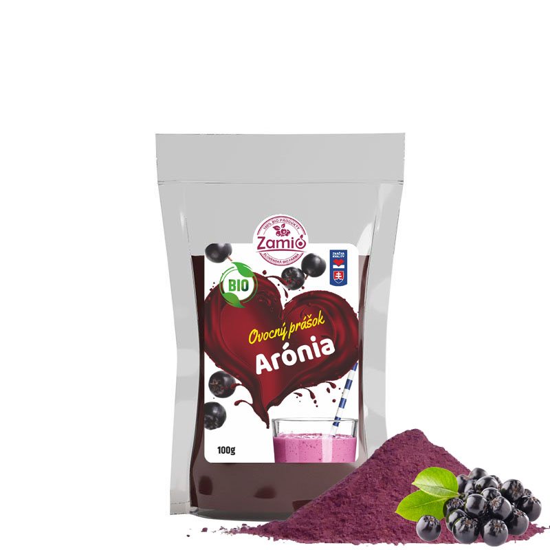 ovocný prášok Arónia ZAMIO 100g na eshop v sáčku