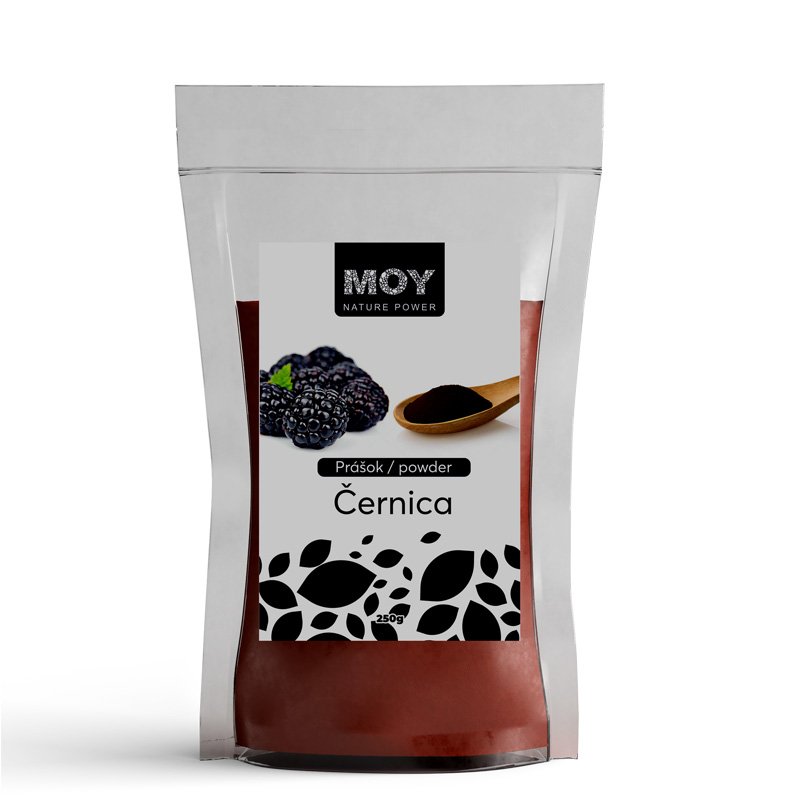 černica potravinárske balenie - DOY pack obal s práškom cukrárskej kvality od ZAMIO 250g