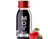 moy shot arónia jablko fľaša sklo SHOT 60ml objem plná ovocné šťavy prírodnej 100% šťavy od Slovenkého producenta ovocných štiav ZAMIO a MOY