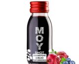 fľaša sklo SHOT 60ml objem plná ovocné šťavy prírodnej 100% šťavy od Slovenkého producenta ovocných štiav ZAMIO a MOY