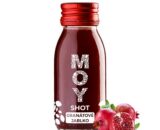 fľaša sklo SHOT 60ml objem plná ovocné šťavy prírodnej 100% šťavy od Slovenkého producenta ovocných štiav ZAMIO a MOY